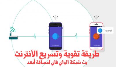 طريقة تسريع وتقوية الأنترنت وبث شبكة Wifi لمسافة أبعد