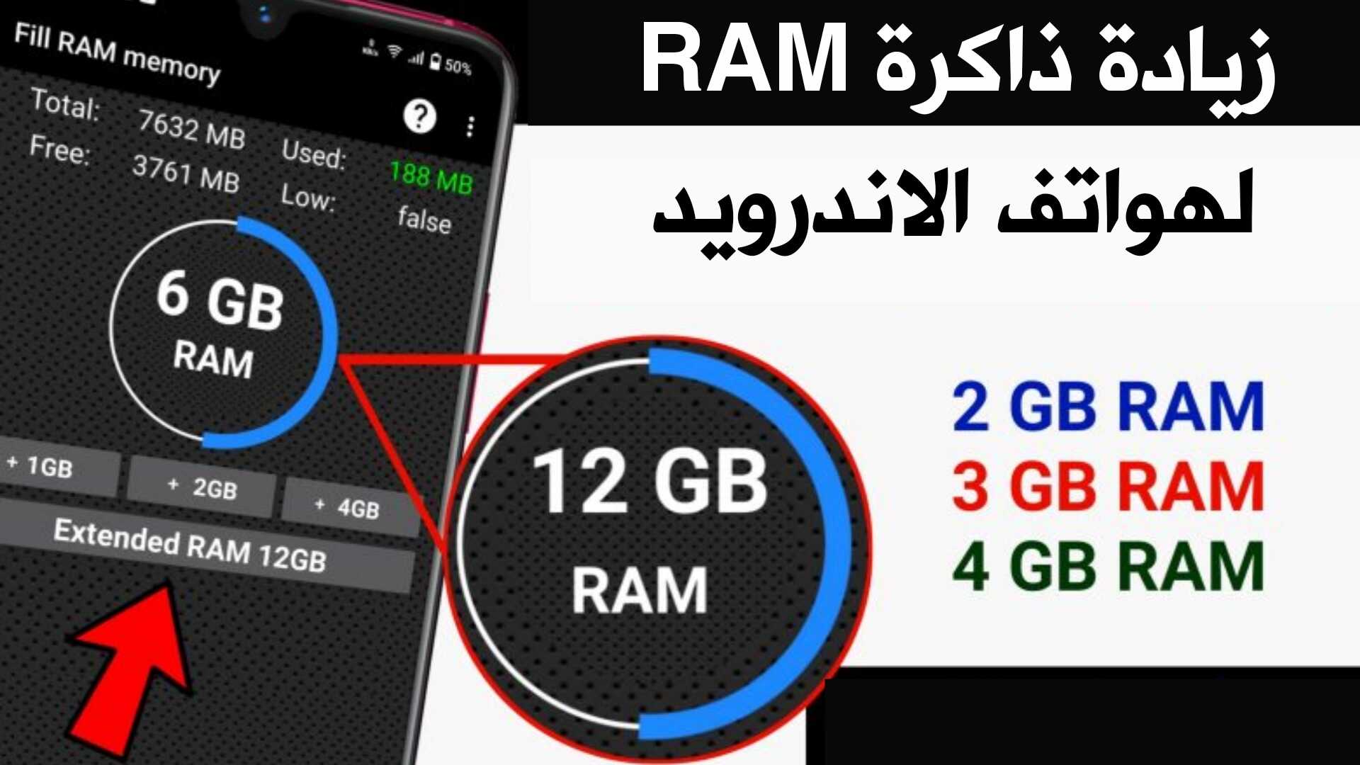 زيادة ذاكرة RAM لهواتف الاندرويد لتسريع الهاتف